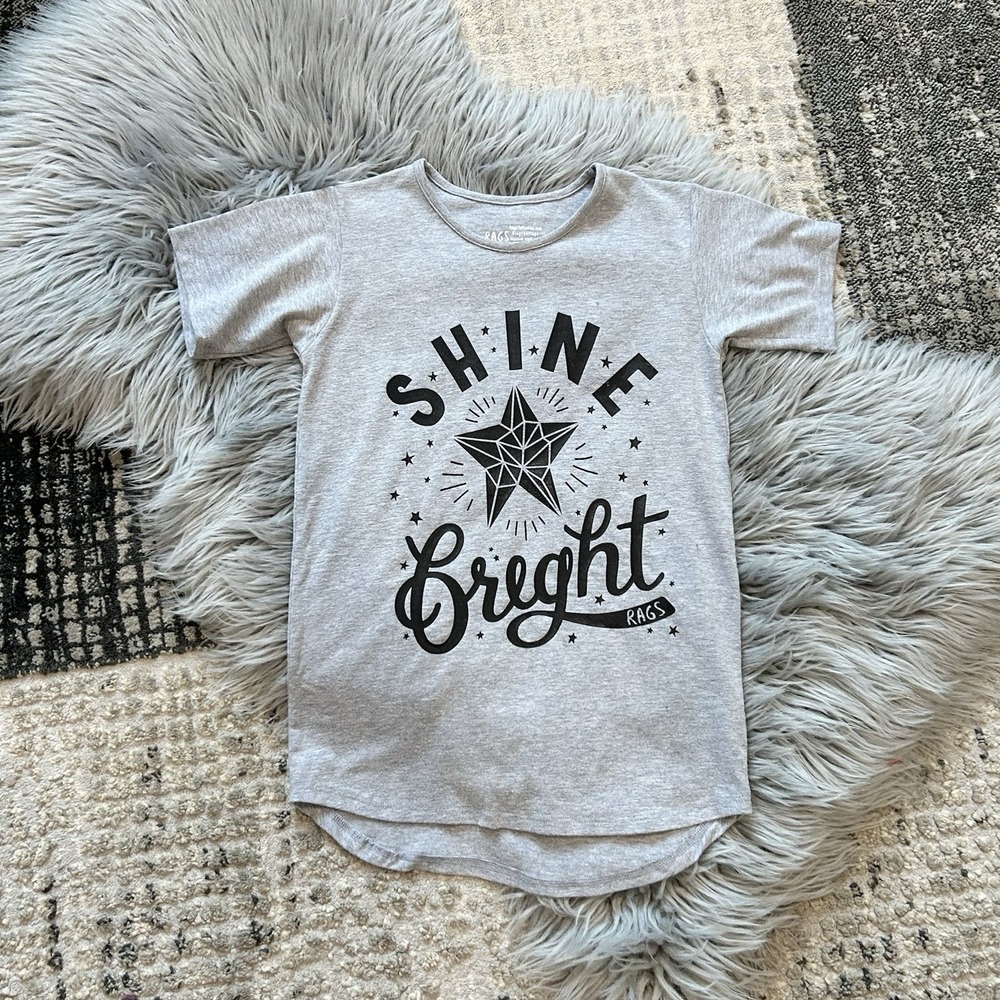 Rags To Raches Girls Shine‎ Bright Tee Size 9/10